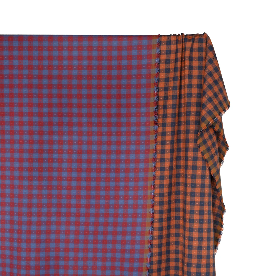 Dobby Hearts Gingham Cotton - Sunday Best - Image 3