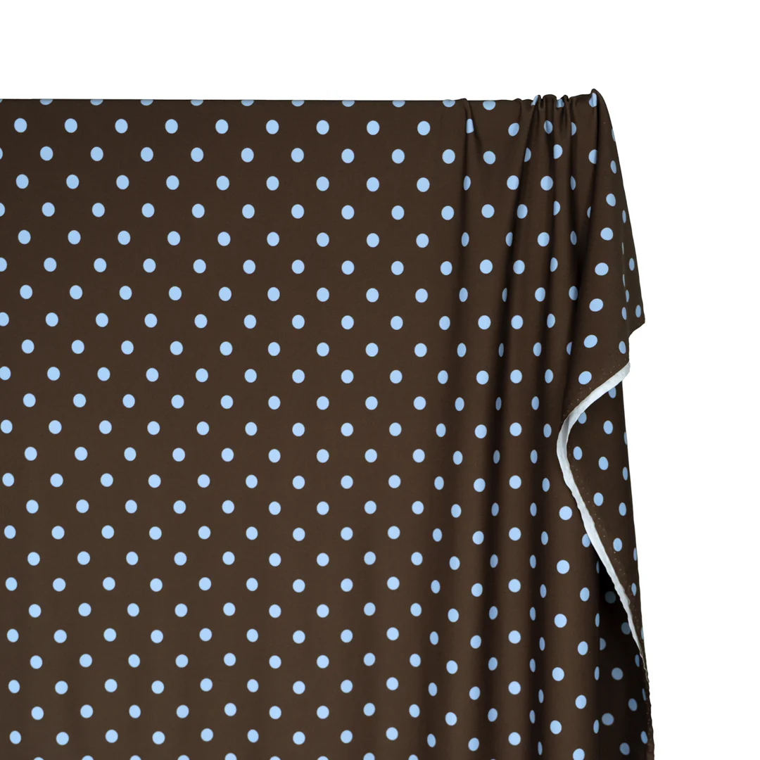 Dotty Recycled Nylon Swim Tricot - Russet/Baby Blue - Image 4