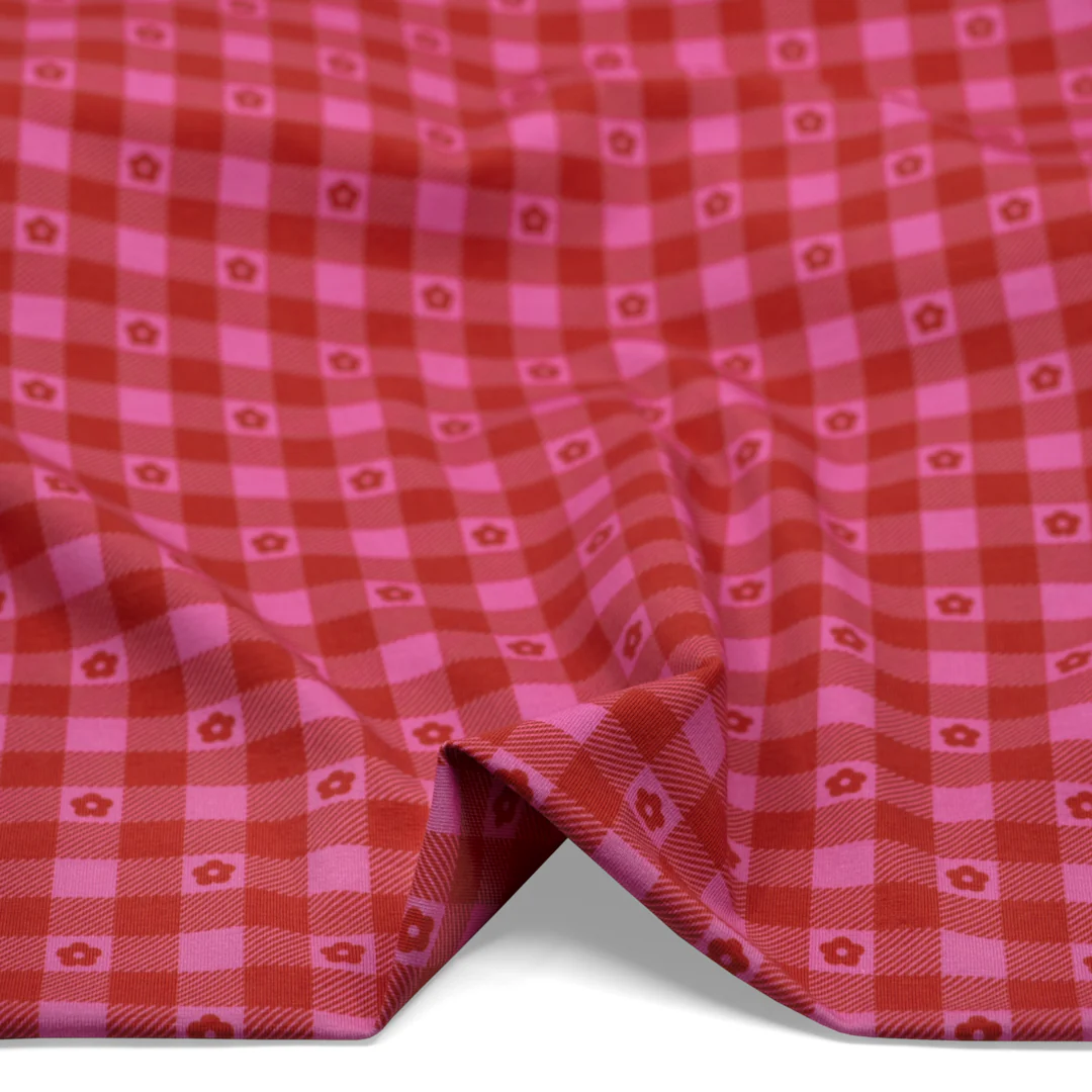 Double Dutch Organic Cotton Jersey - Sweet Tart - Image 3
