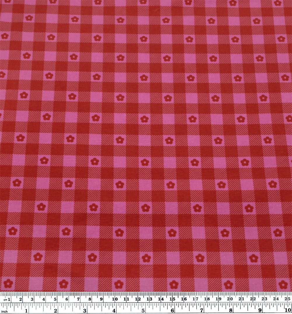 Double Dutch Organic Cotton Jersey - Sweet Tart - Image 4