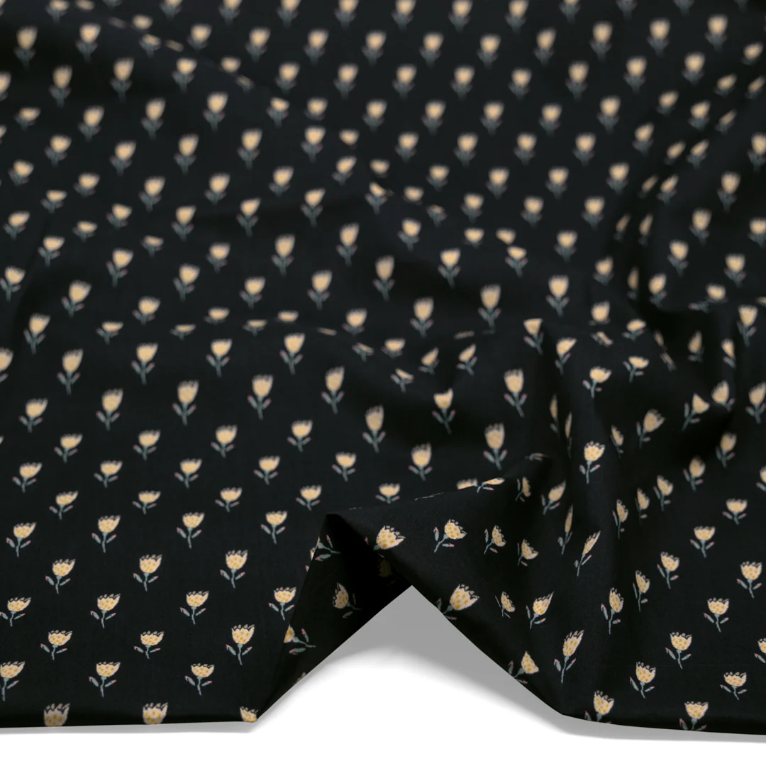 Earthen Printed Cotton Lawn - Black/Multi - Image 2