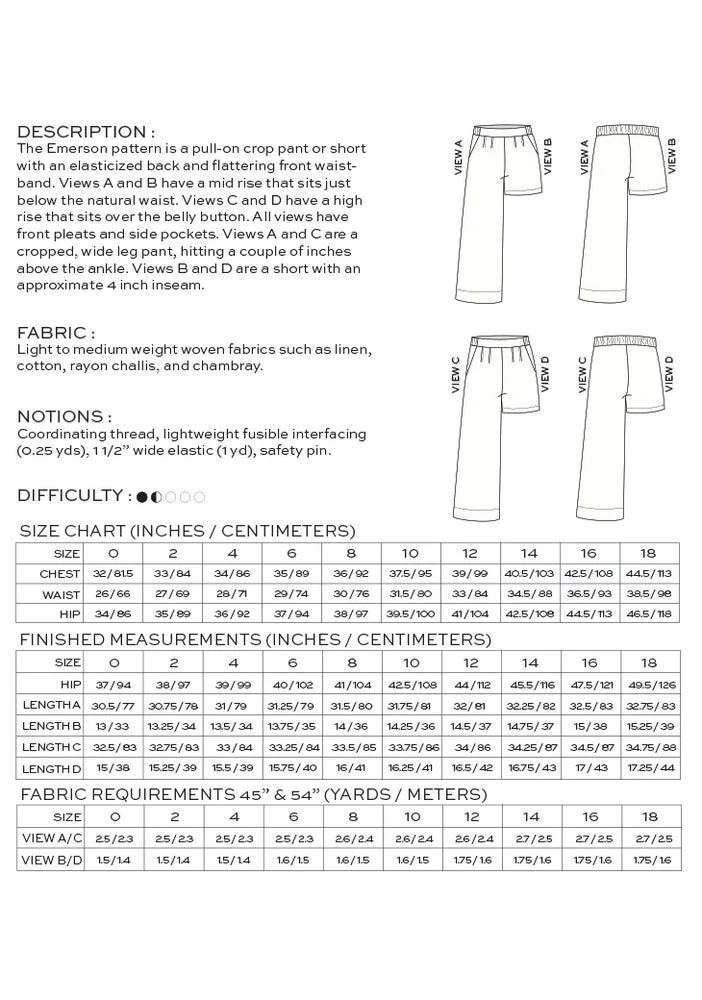 Emerson Pant & Short - True Bias - Image 5