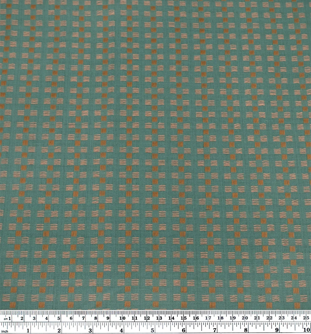 Basket Weave Cotton - Teal - Image 3