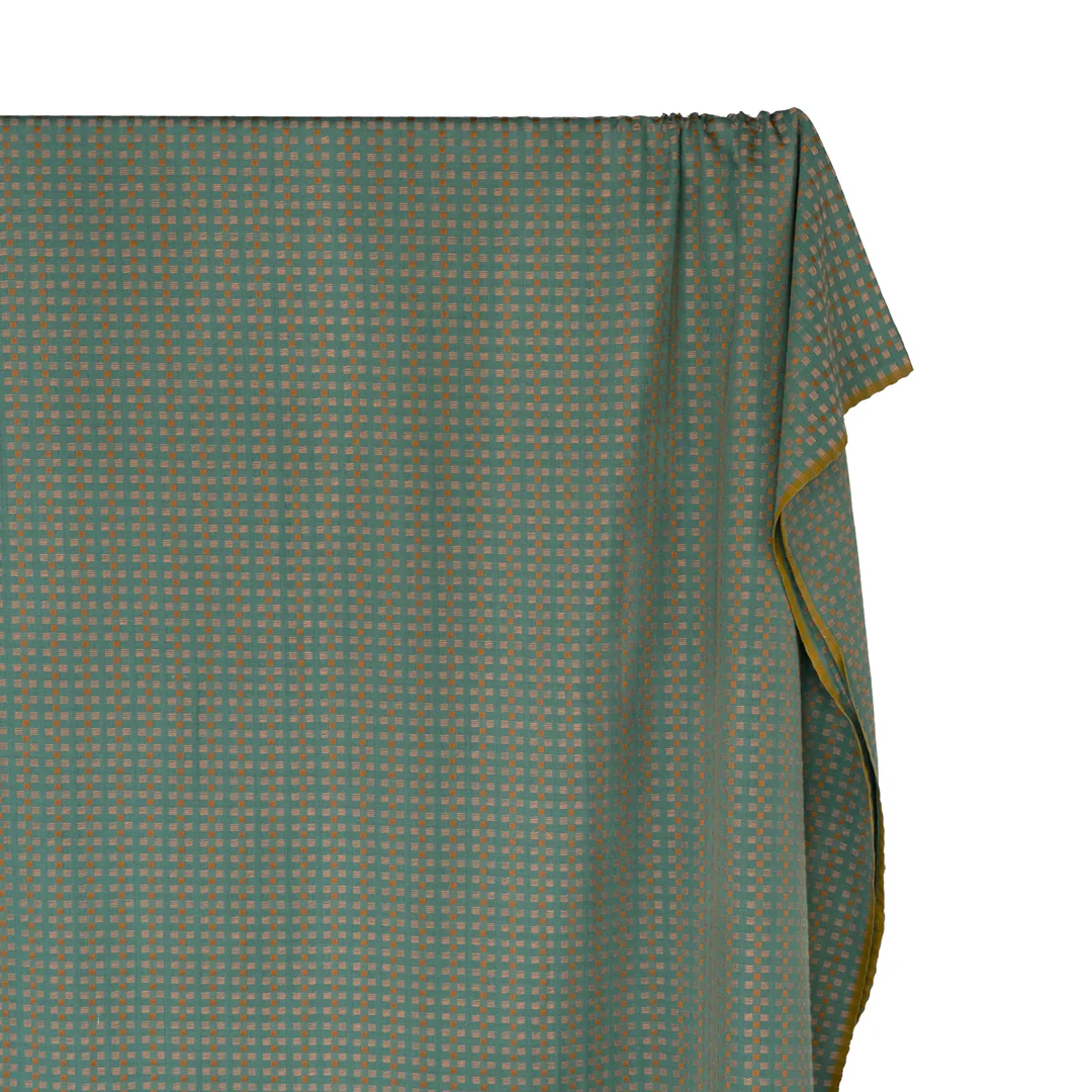 Basket Weave Cotton - Teal - Image 4