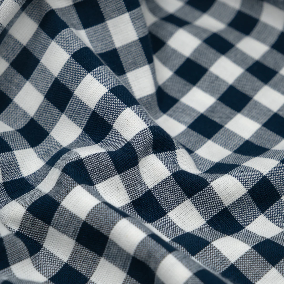 Camp Gingham Cotton - Midnight - Image 2