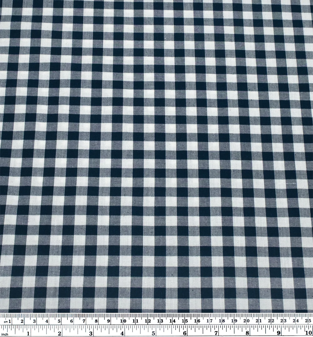 Camp Gingham Cotton - Midnight - Image 3