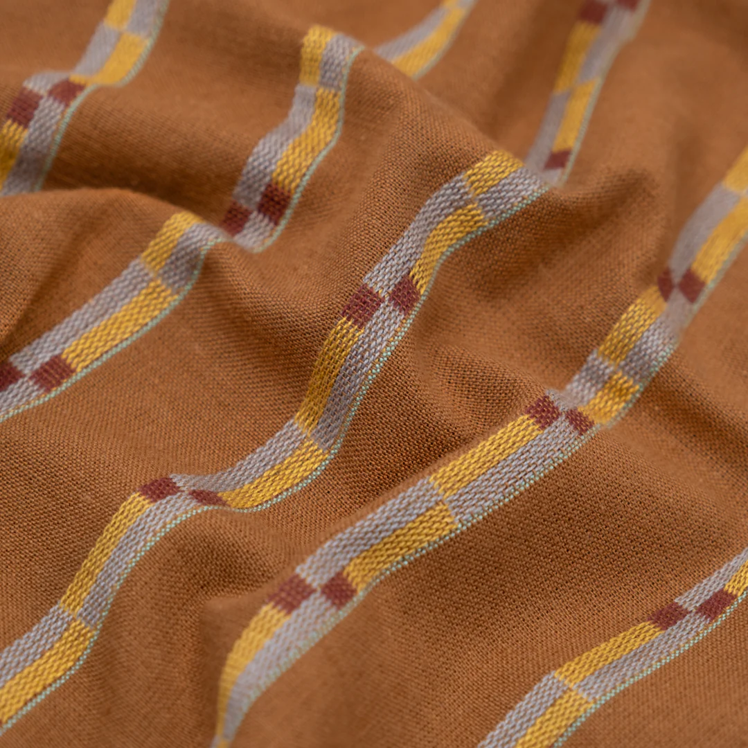 Track Stripe Cotton - Umber - Image 2
