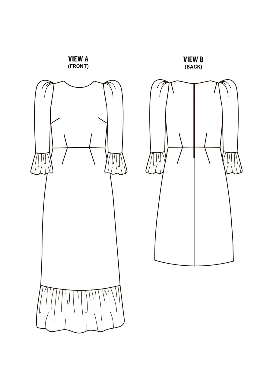 Peony Dress - Fabric Godmother - PDF Download - Image 13