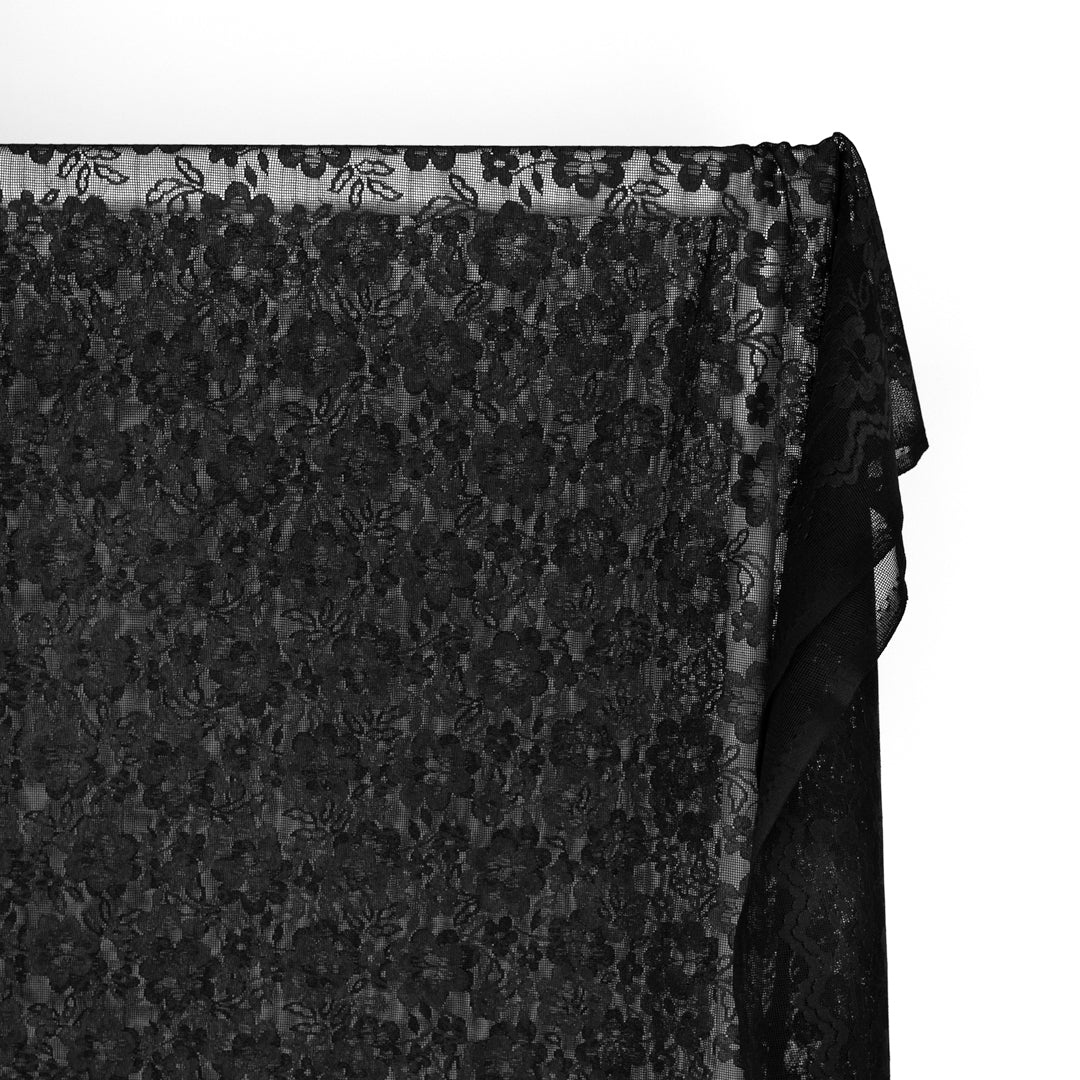 Filet Lace Netting - Black - Image 4