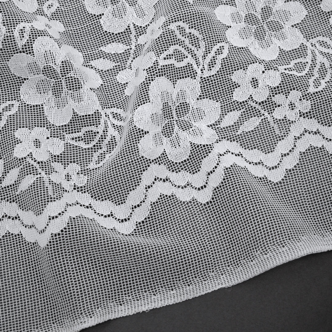 Filet Lace Netting - White