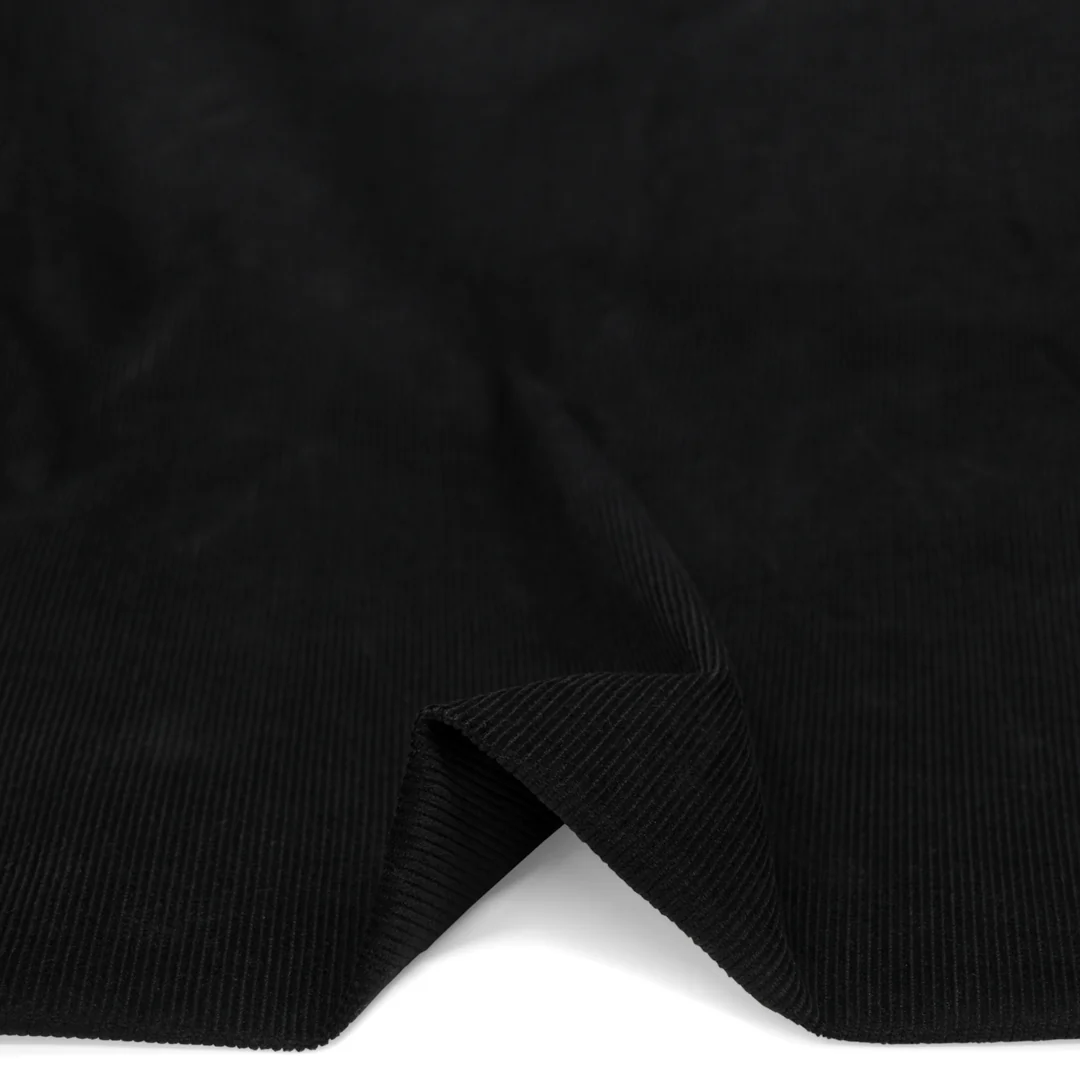 Fine Cotton Corduroy - Black - Image 2