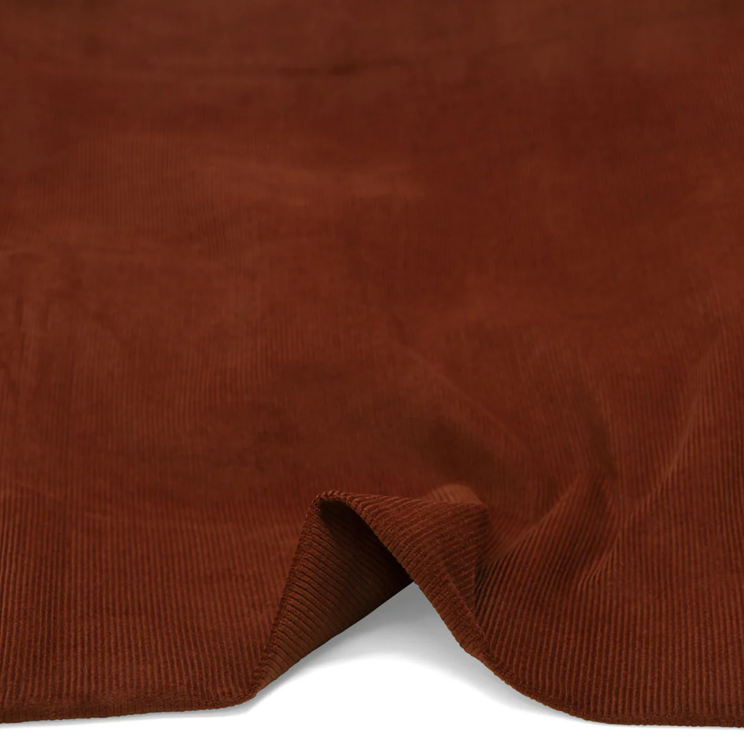 Fine Cotton Corduroy -  Brick - Image 3