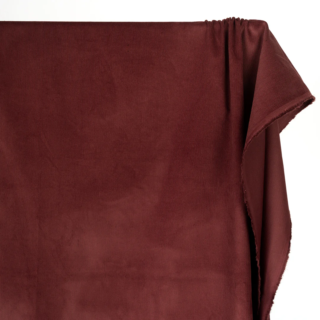Fine Cotton Corduroy - Merlot - Image 3