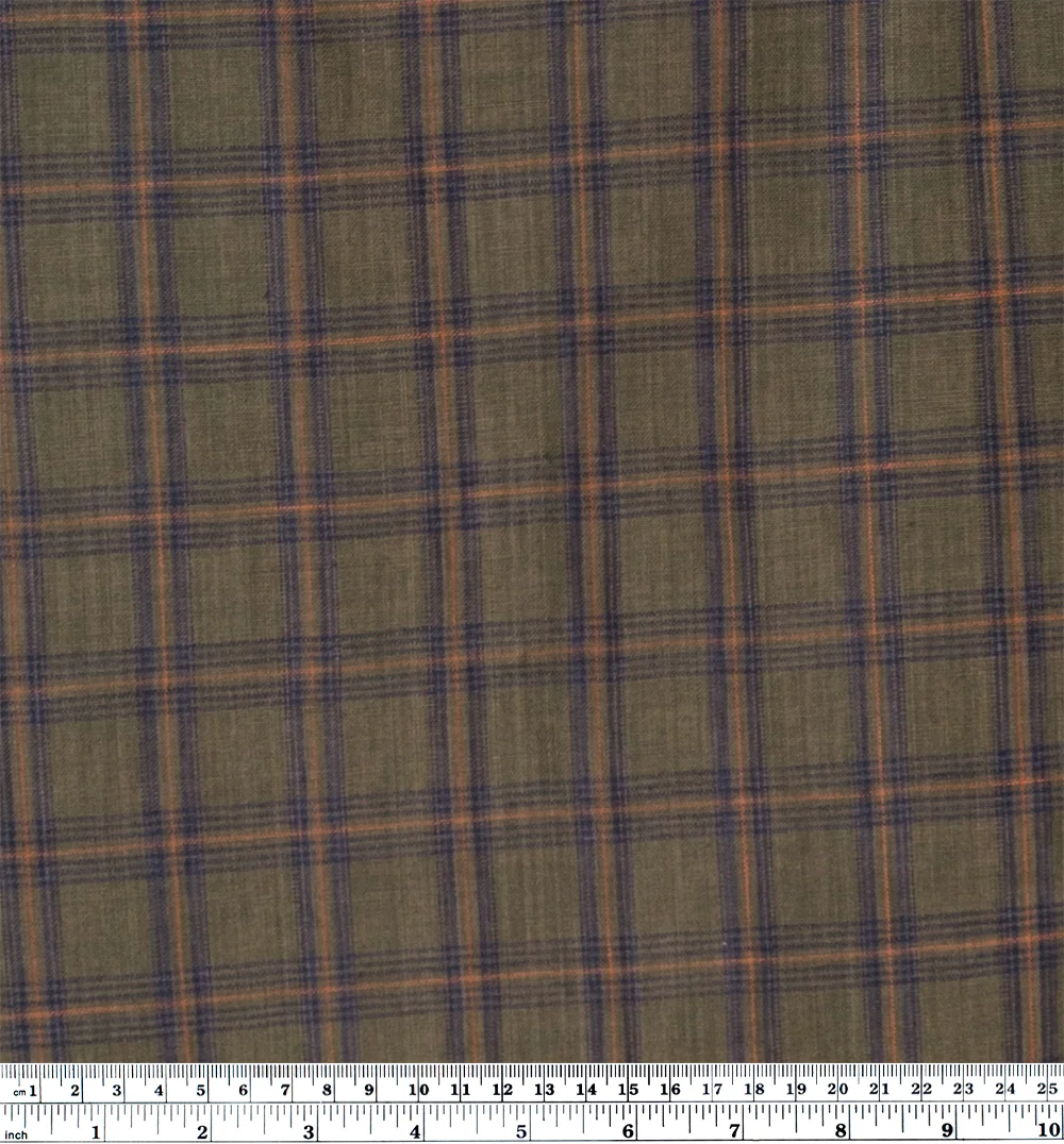 Fireside Plaid Yarn Dyed Linen - Moss - Image 4