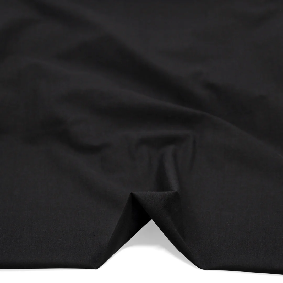 Floaty Cotton Voile - Black - Image 2