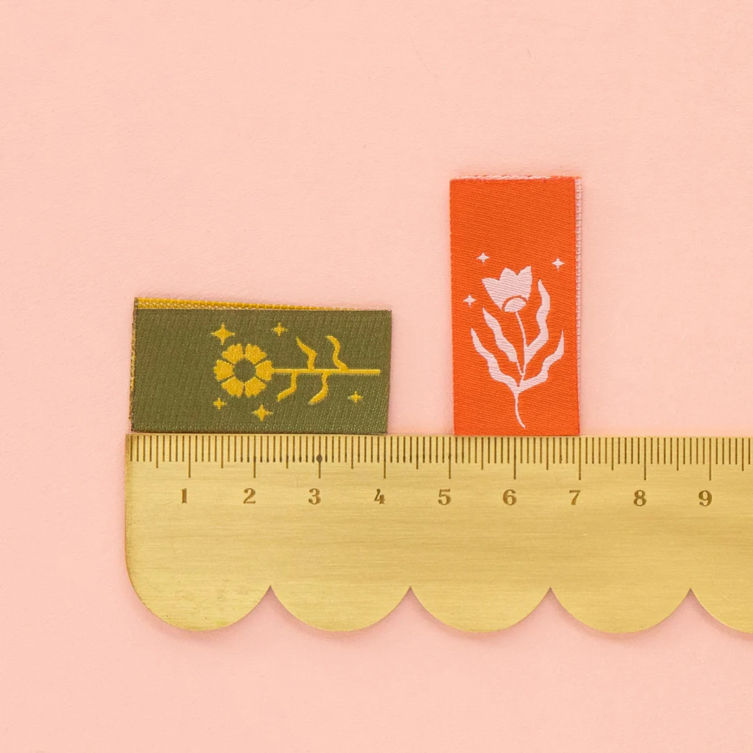 FLORAL DESIGN MULTIPACK Woven Labels By Sarah Hearts - Image 3