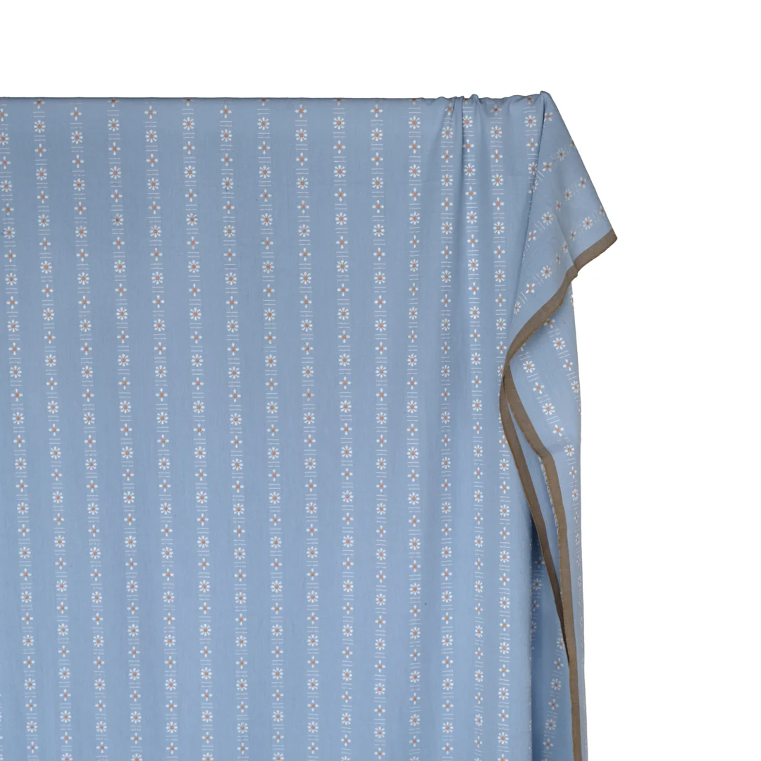 Forest Forage Daisies Cotton - Periwinkle - Image 2