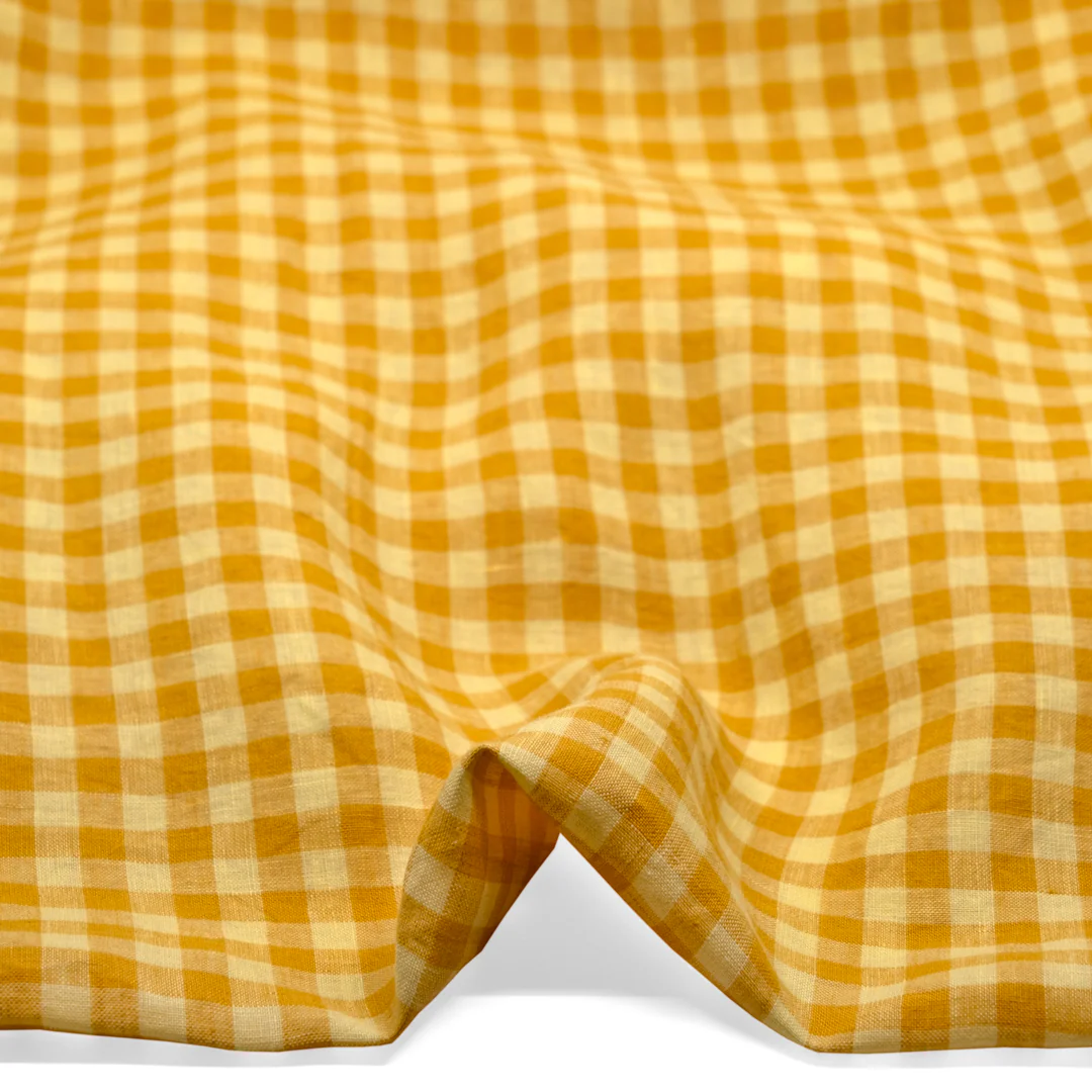 Gingham Soft Washed Linen - Waffle - Image 2