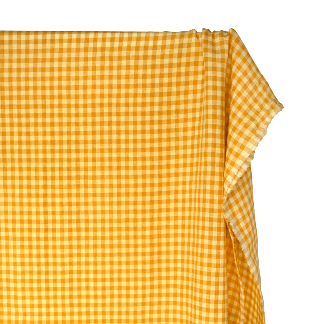 Gingham Soft Washed Linen - Waffle - Image 3