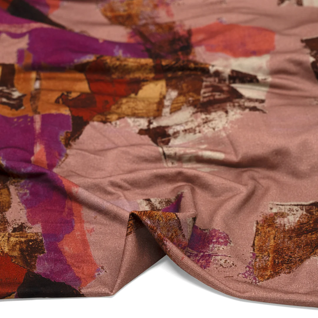 Glitch LENZING™ ECOVERO™ Jersey - Rosette/Multi