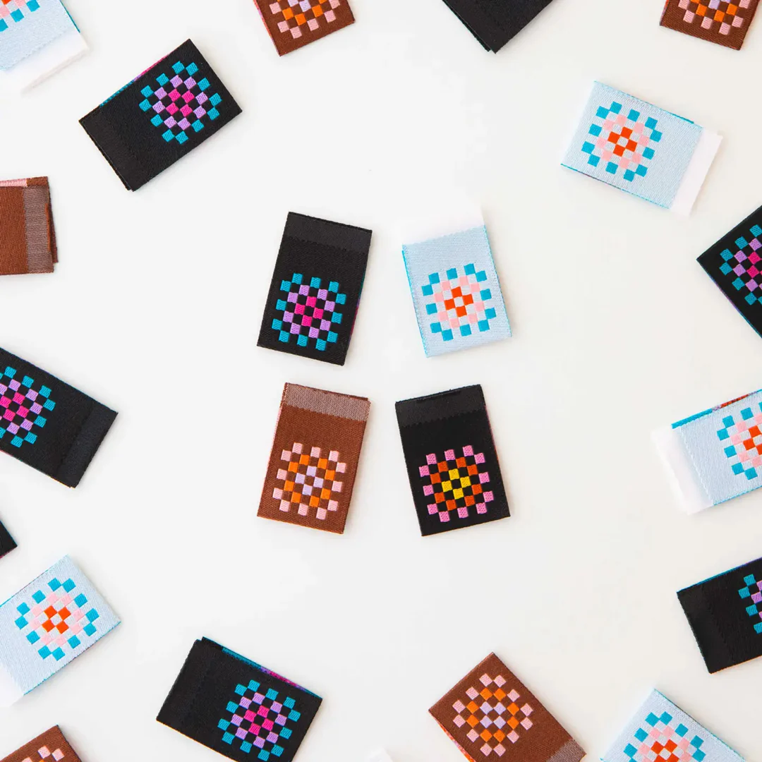 GRANNY SQUARE Labels by Sarah Hearts