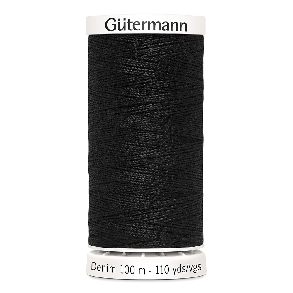 Gütermann Denim Thread (100m) - #000 Black