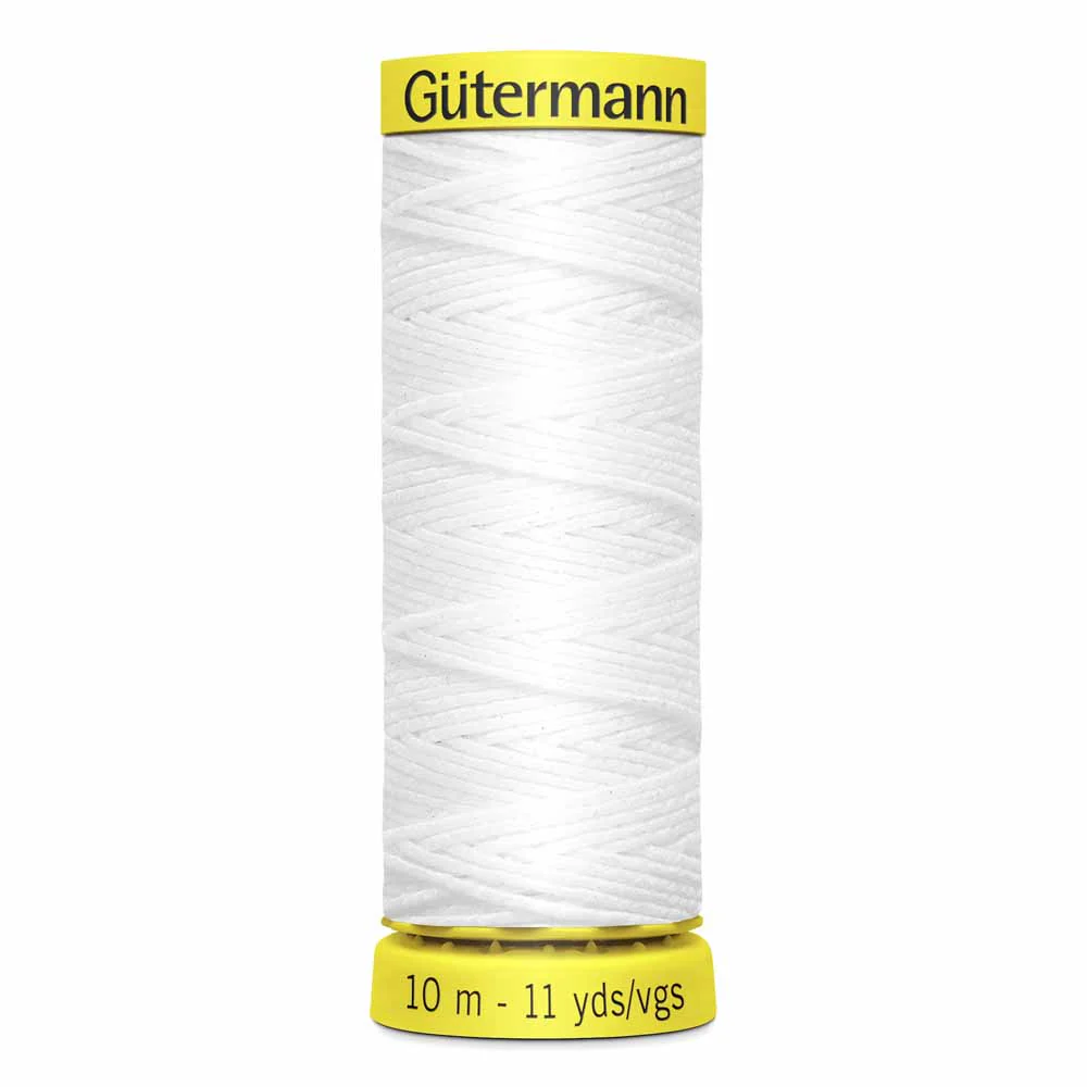 Gütermann Elastic Thread - White