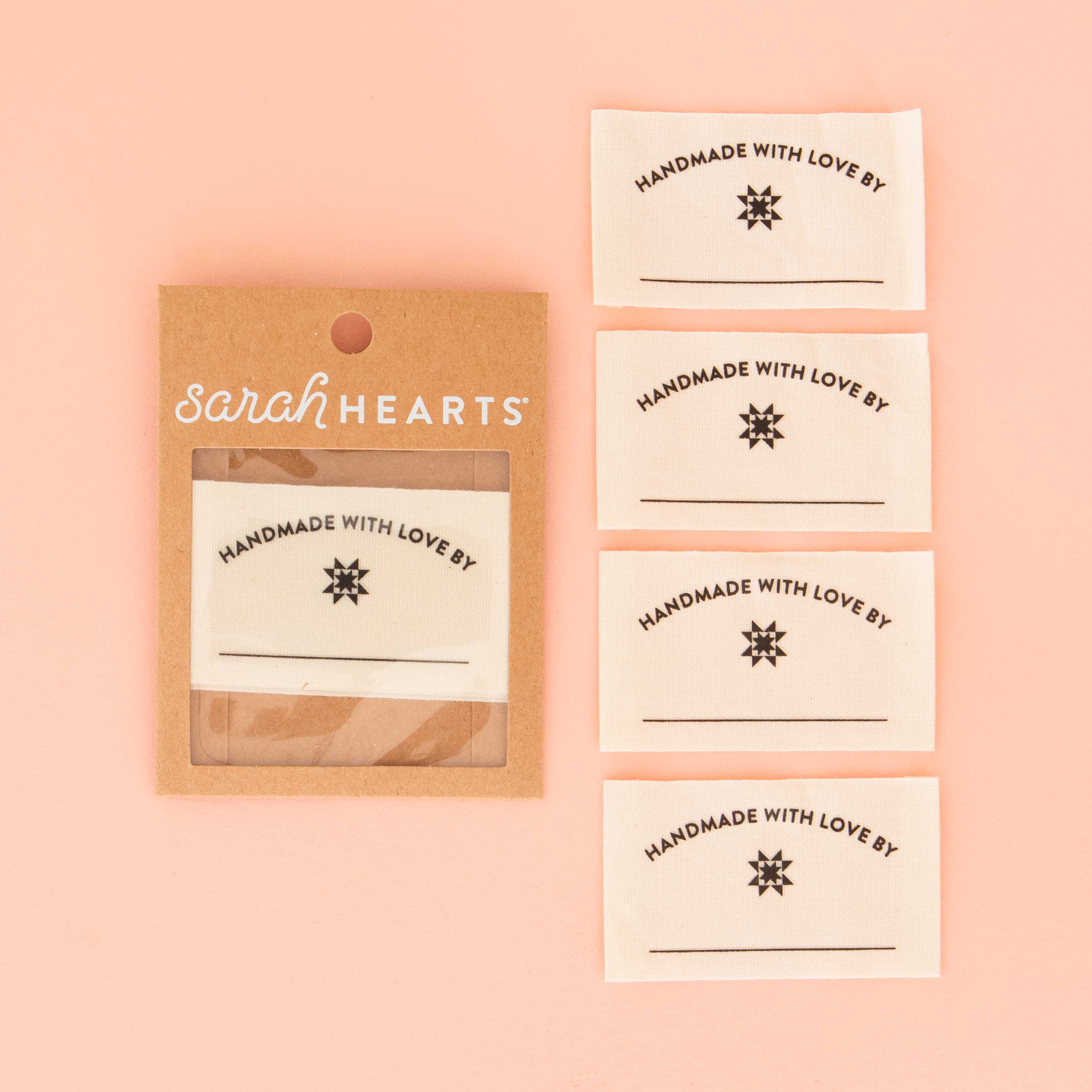 HANDMADE WITH LOVE Organic Cotton Labels By Sarah Hearts - Image 2