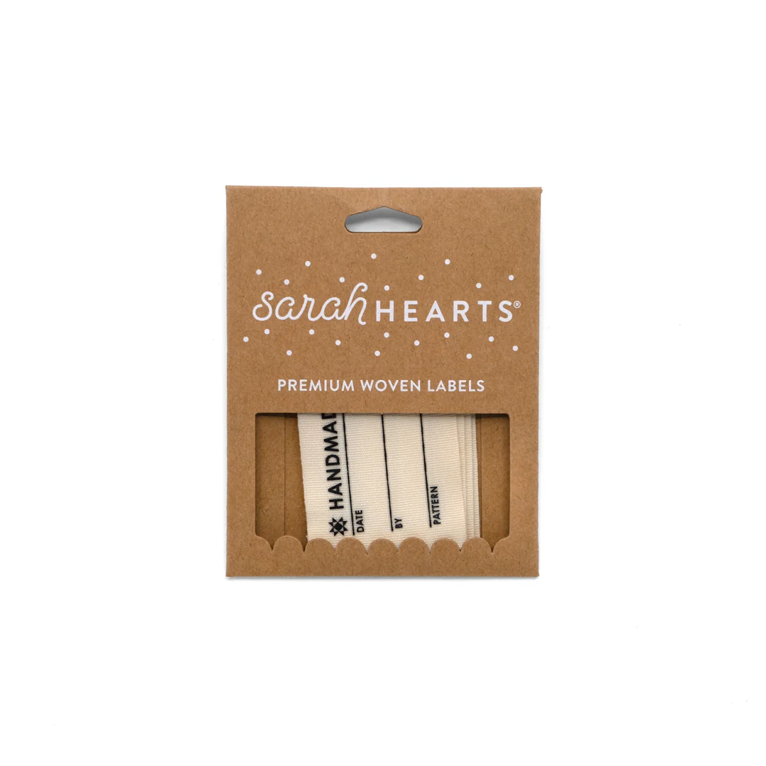 HANDMADE WITH LOVE WRITE-IN Organic Cotton Labels by Sarah Hearts - Image 2