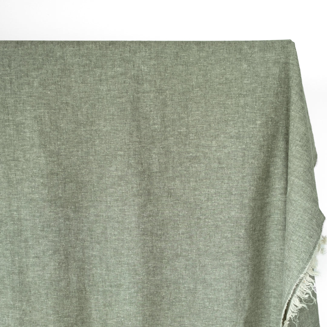 Hemp & Organic Cotton Chambray - Forest - Image 2