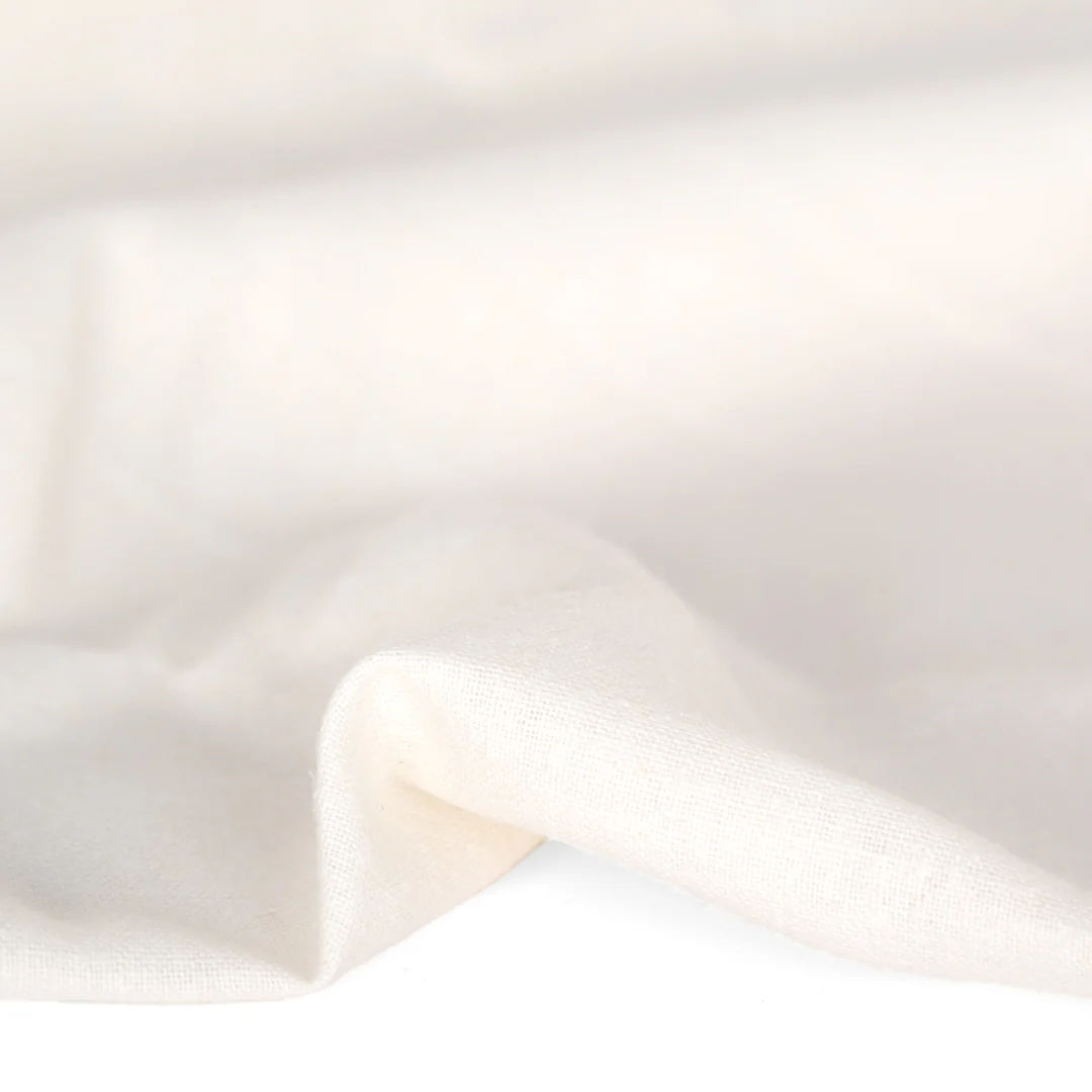 Hemp & Organic Cotton Chambray - Ivory