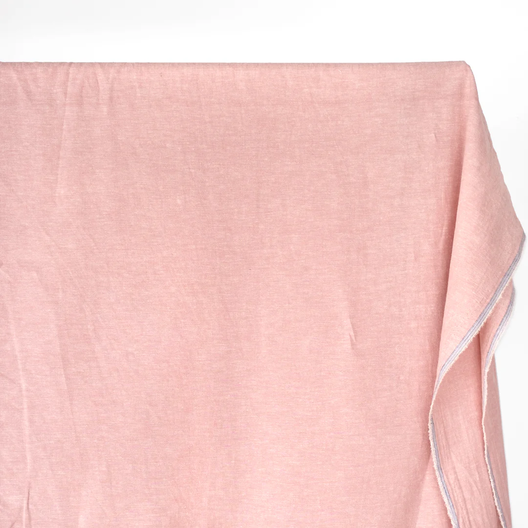 Hemp & Organic Cotton Chambray - Petal - Image 2