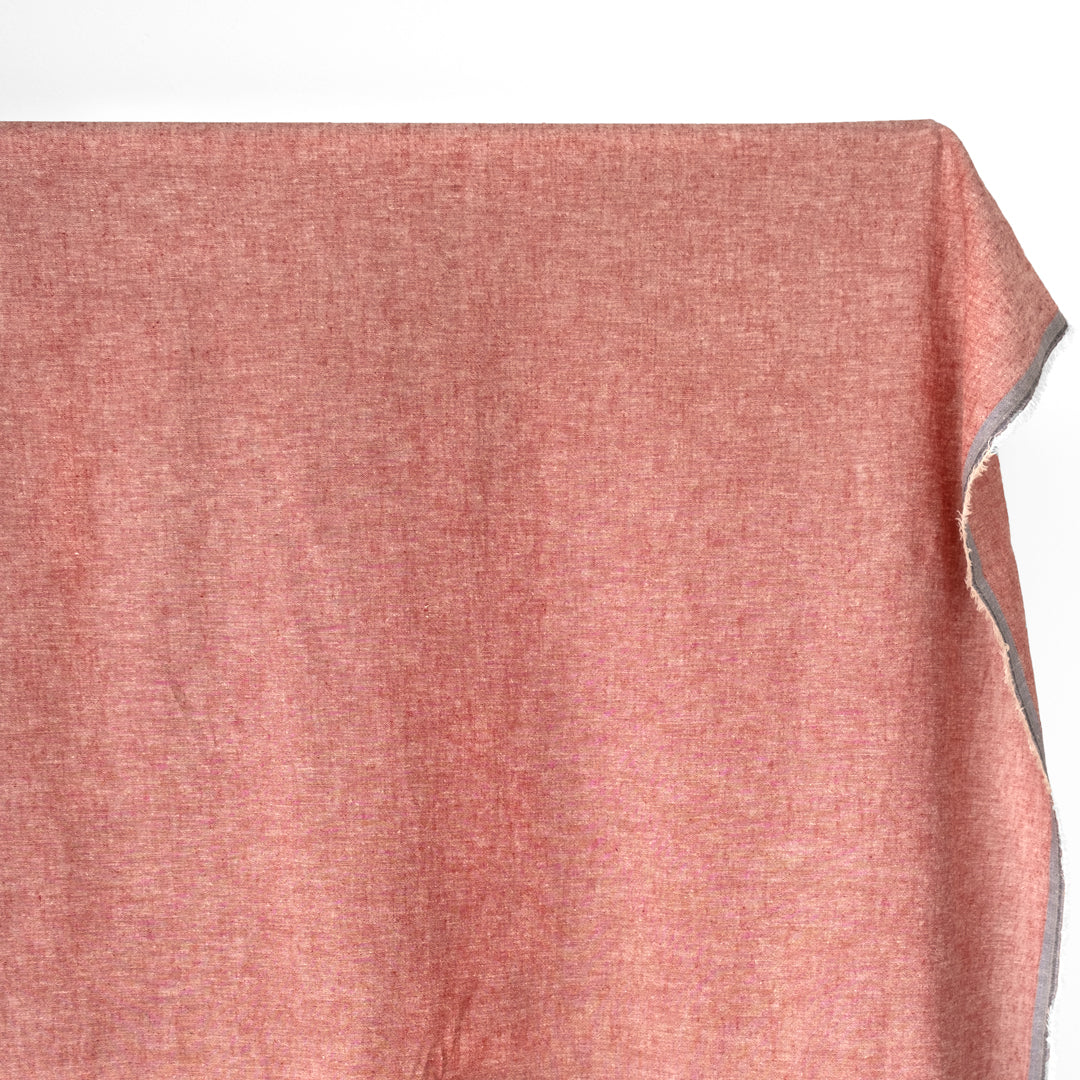 Hemp & Organic Cotton Chambray - Ruby - Image 2
