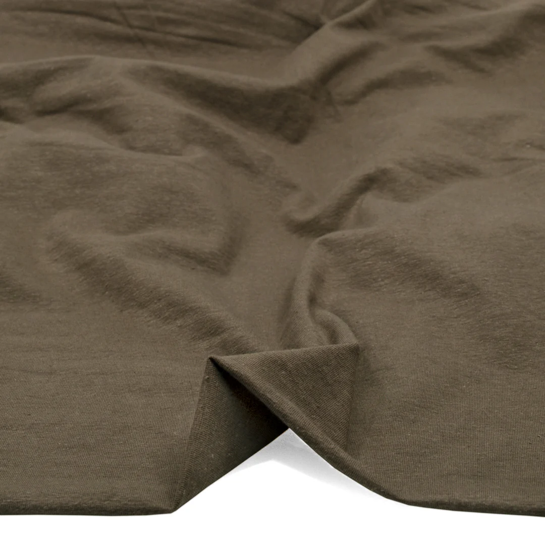 Hemp & Organic Cotton Jersey - Cardamom - Image 2
