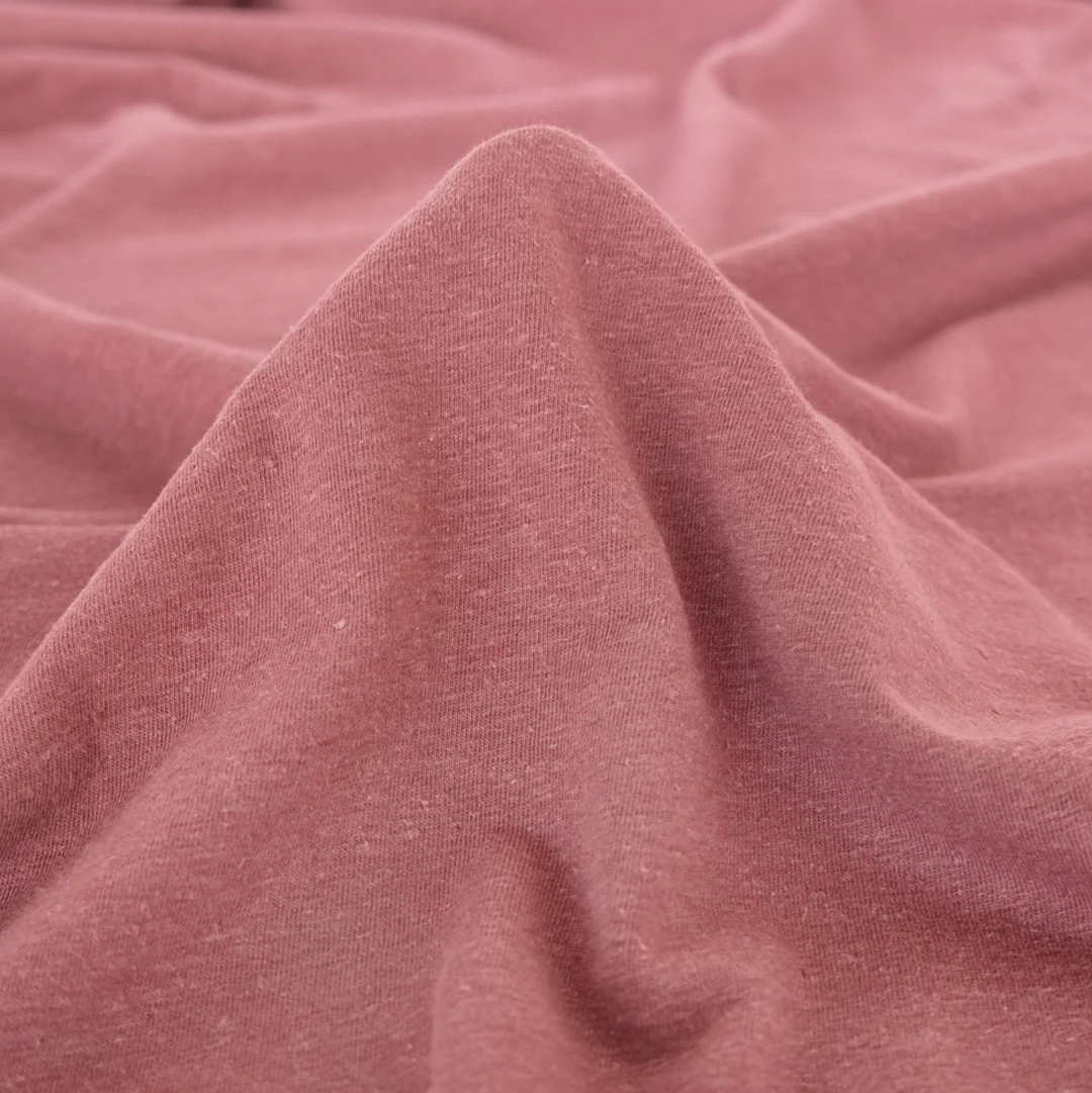 Hemp & Organic Cotton Jersey - Dusty Rose - Image 2