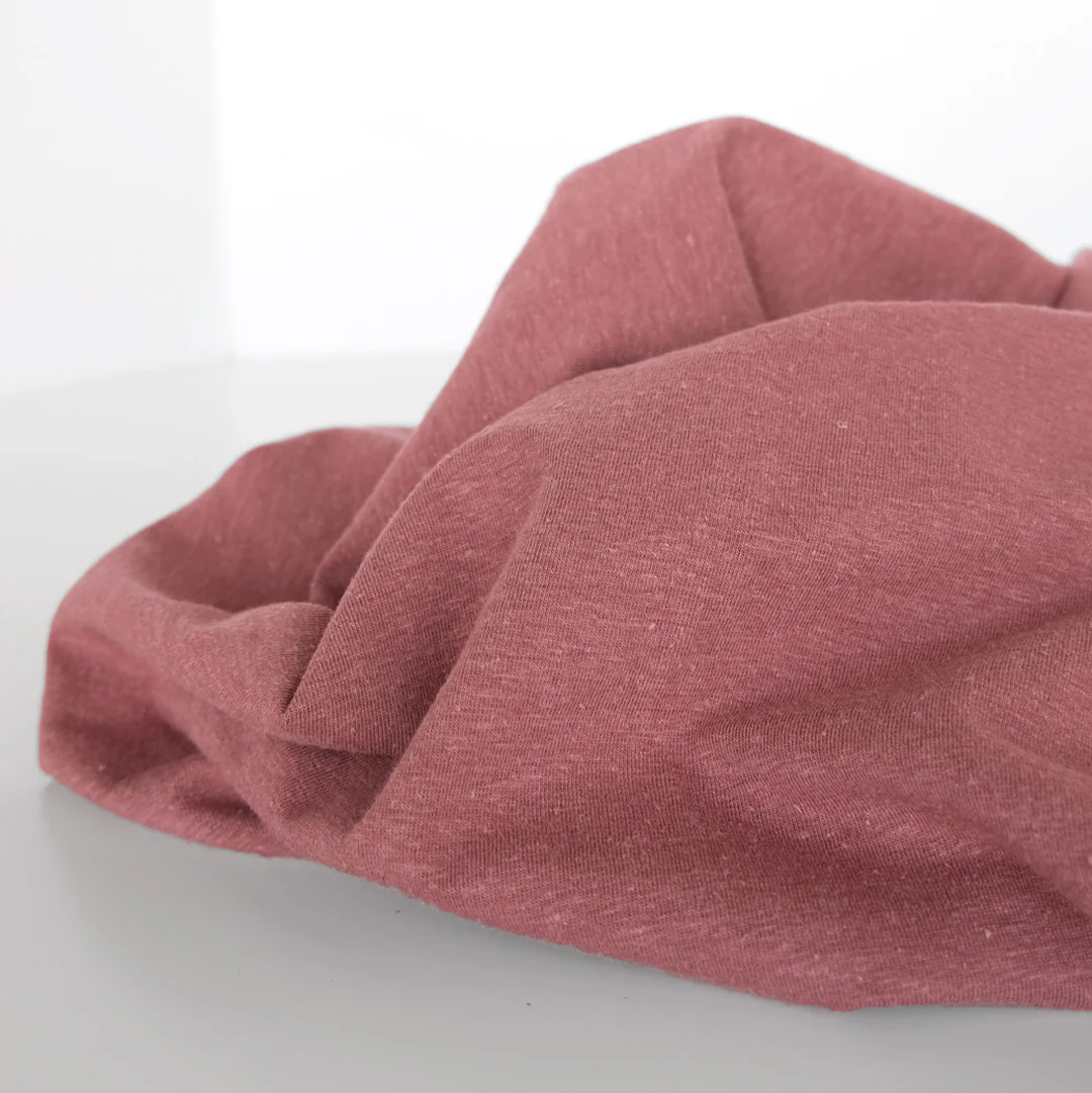 Hemp & Organic Cotton Jersey - Dusty Rose - Image 3