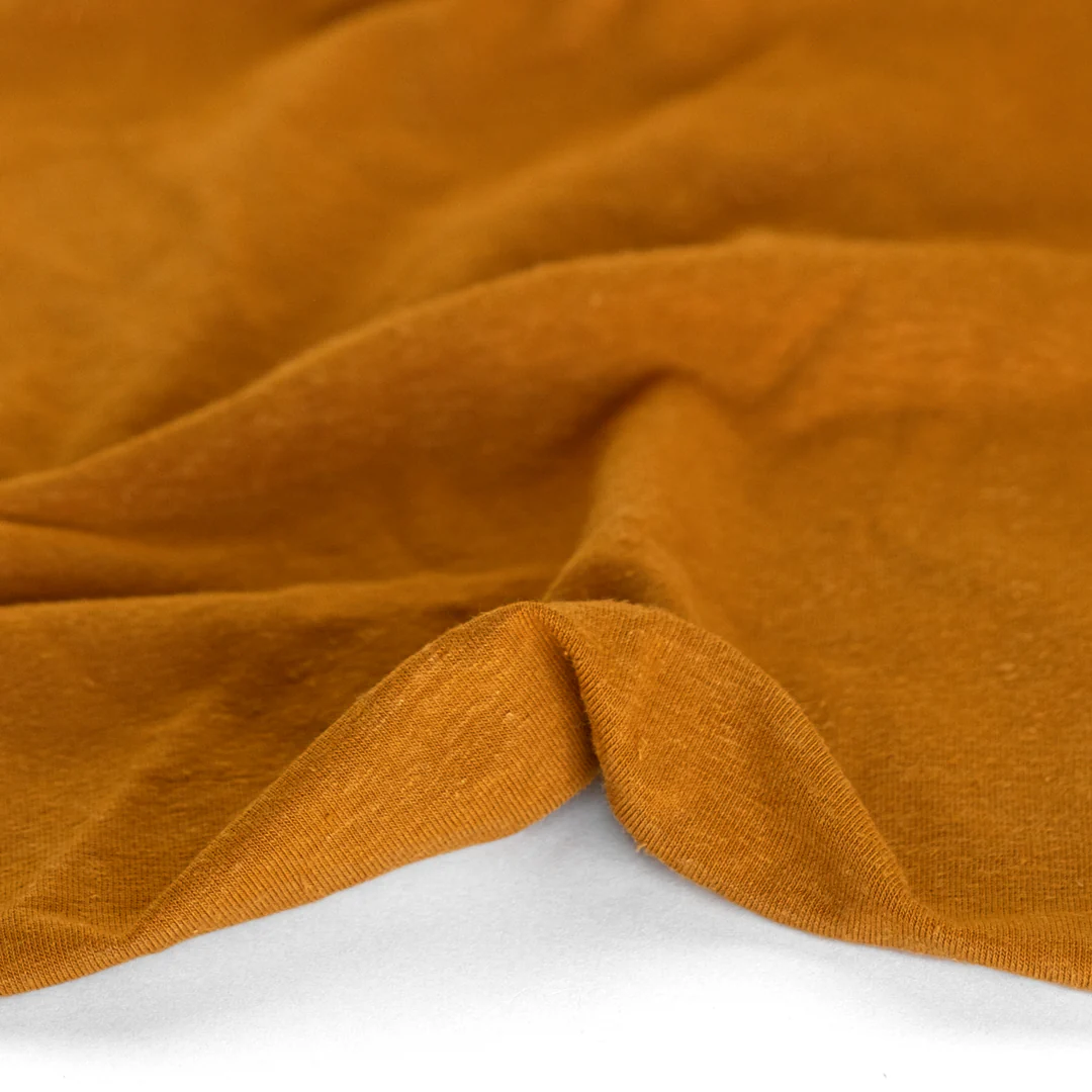 Hemp & Organic Cotton Jersey - Saffron