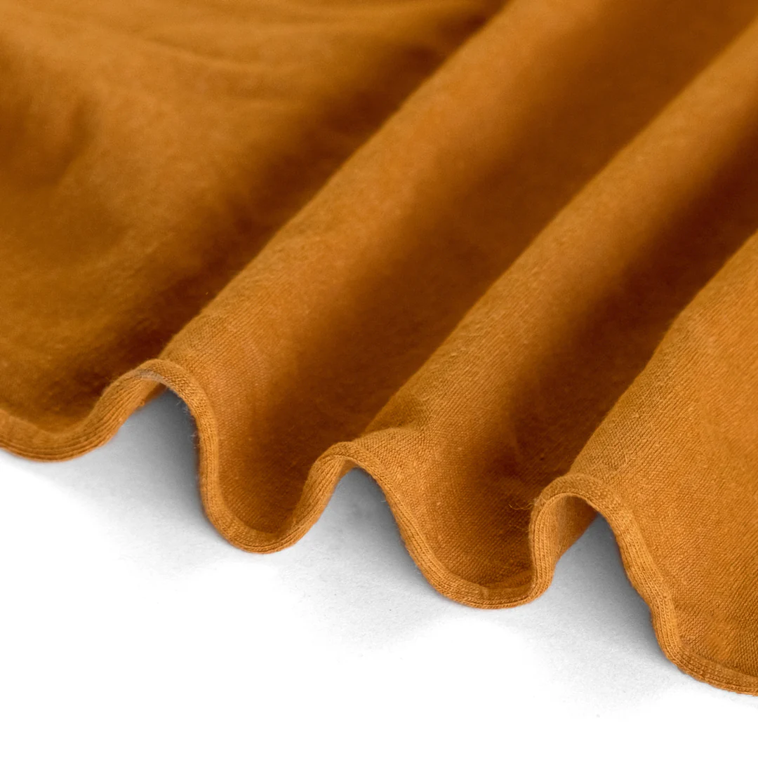 Hemp & Organic Cotton Jersey - Saffron - Image 3