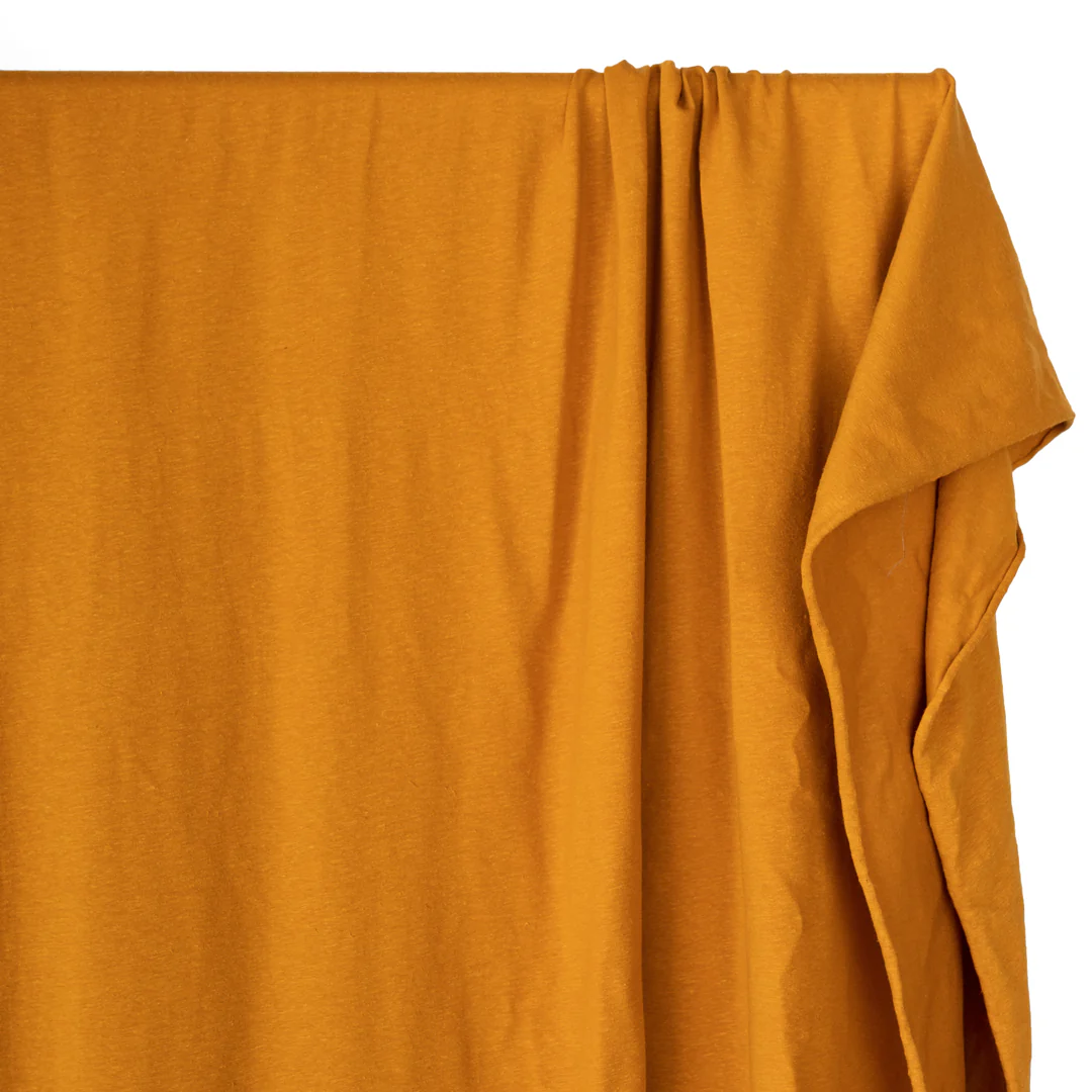 Hemp & Organic Cotton Jersey - Saffron - Image 4