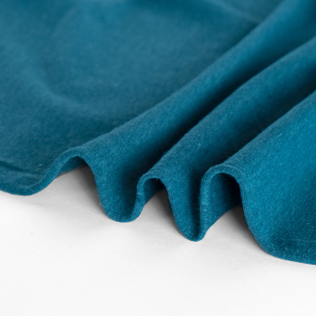 Hemp & Organic Cotton Jersey - Teal - Image 2