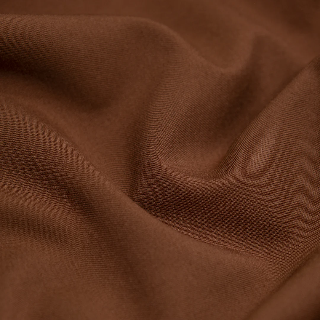 Highrise Poly Viscose Twill Suiting - Baked Clay