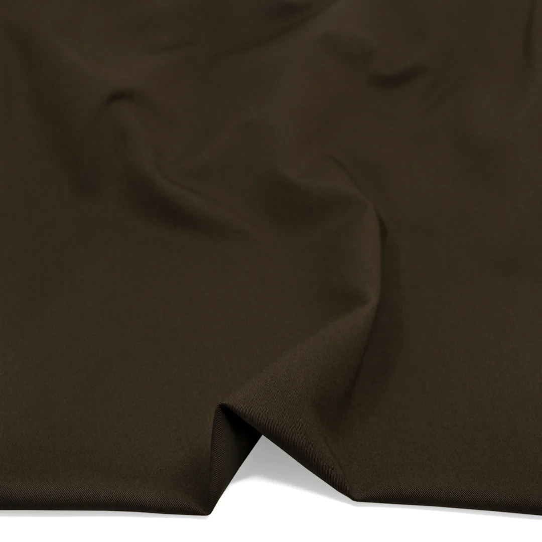 Highrise Poly Viscose Twill Suiting - Espresso - Image 2