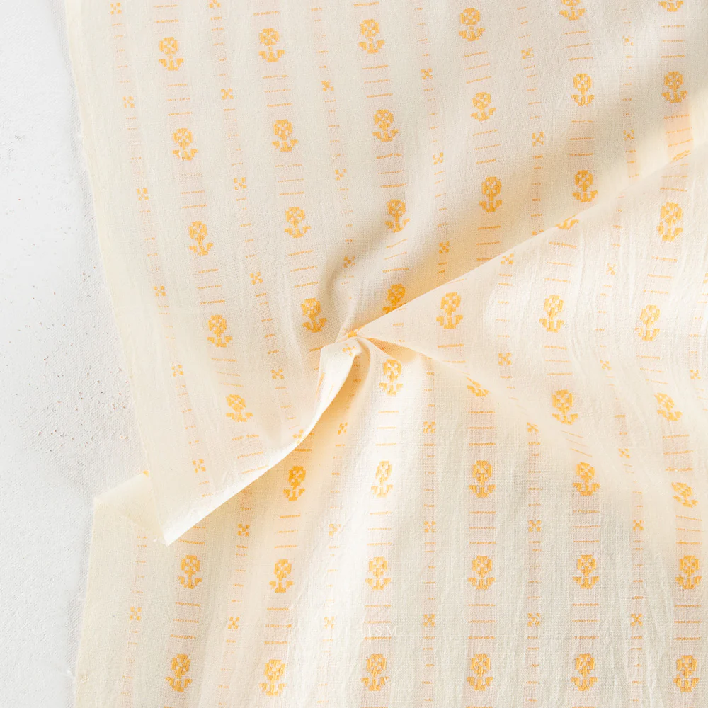 Hilde Floral Cotton - Goldenrod