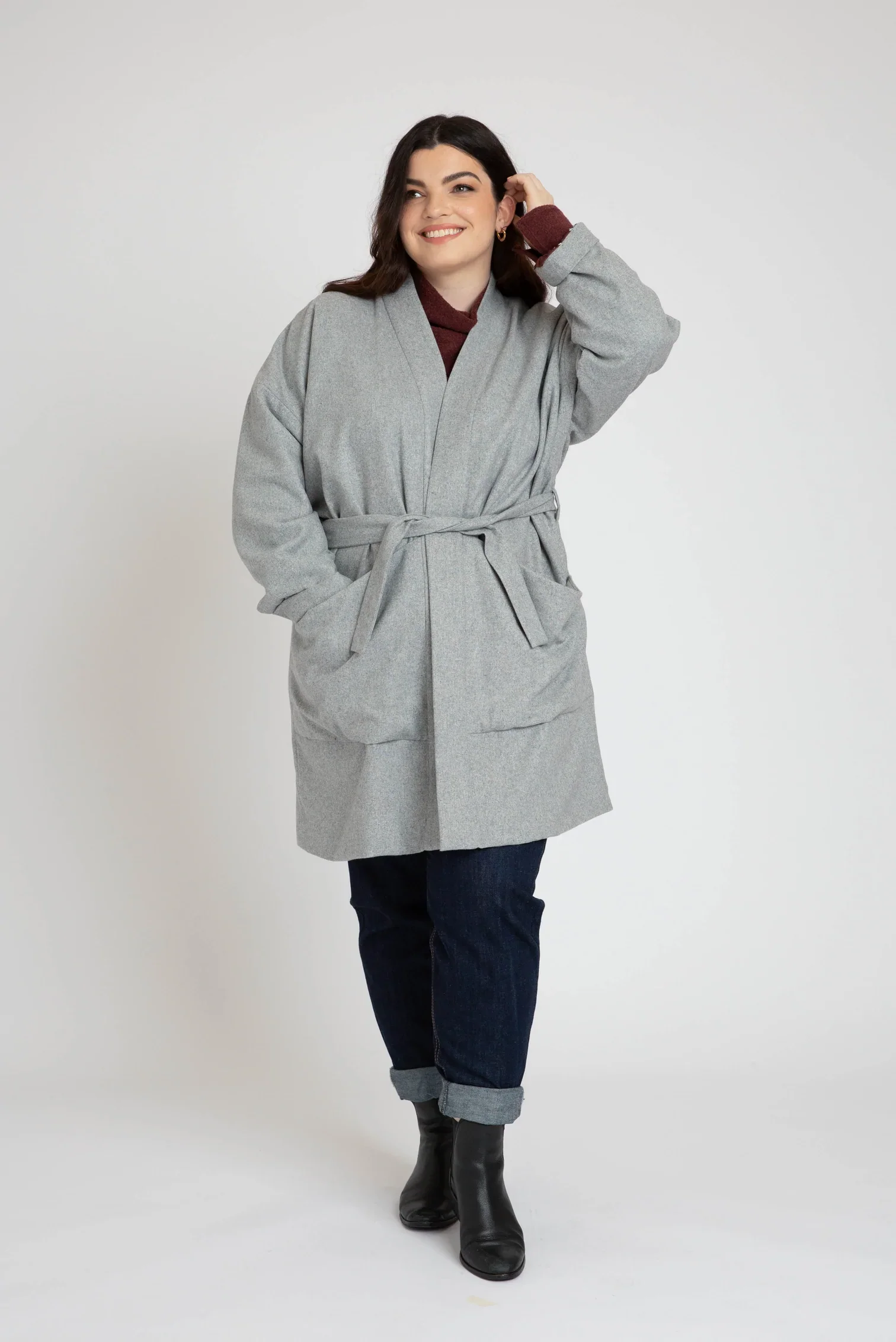 Hovea Jacket & Coat, Curve Range - Megan Nielsen - Image 15