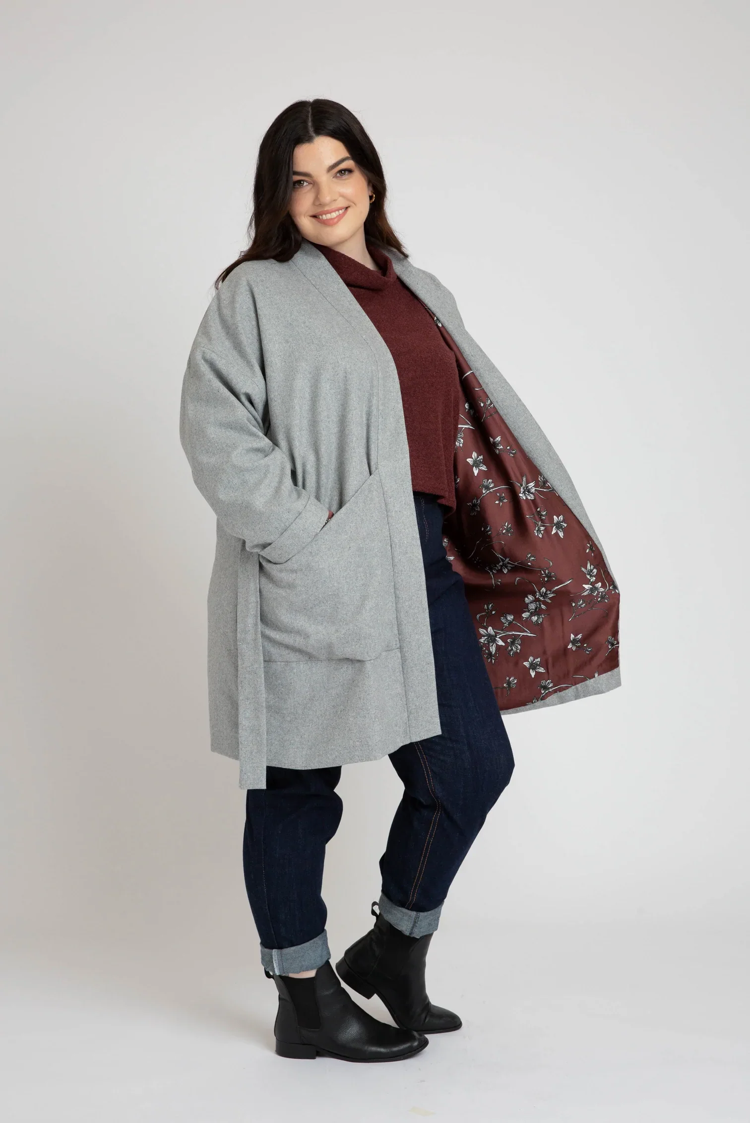 Hovea Jacket & Coat, Curve Range - Megan Nielsen - Image 16