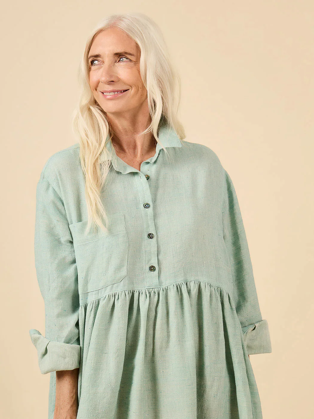 Jenna Button-Up Shirt & Dress - Closet Core - Image 10
