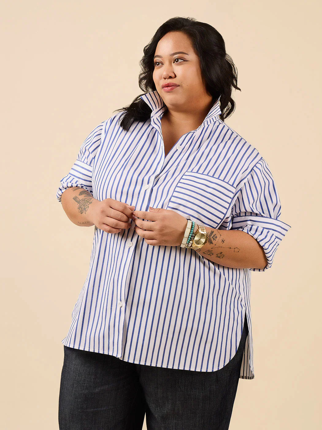 Jenna Button-Up Shirt & Dress - Closet Core - Image 8