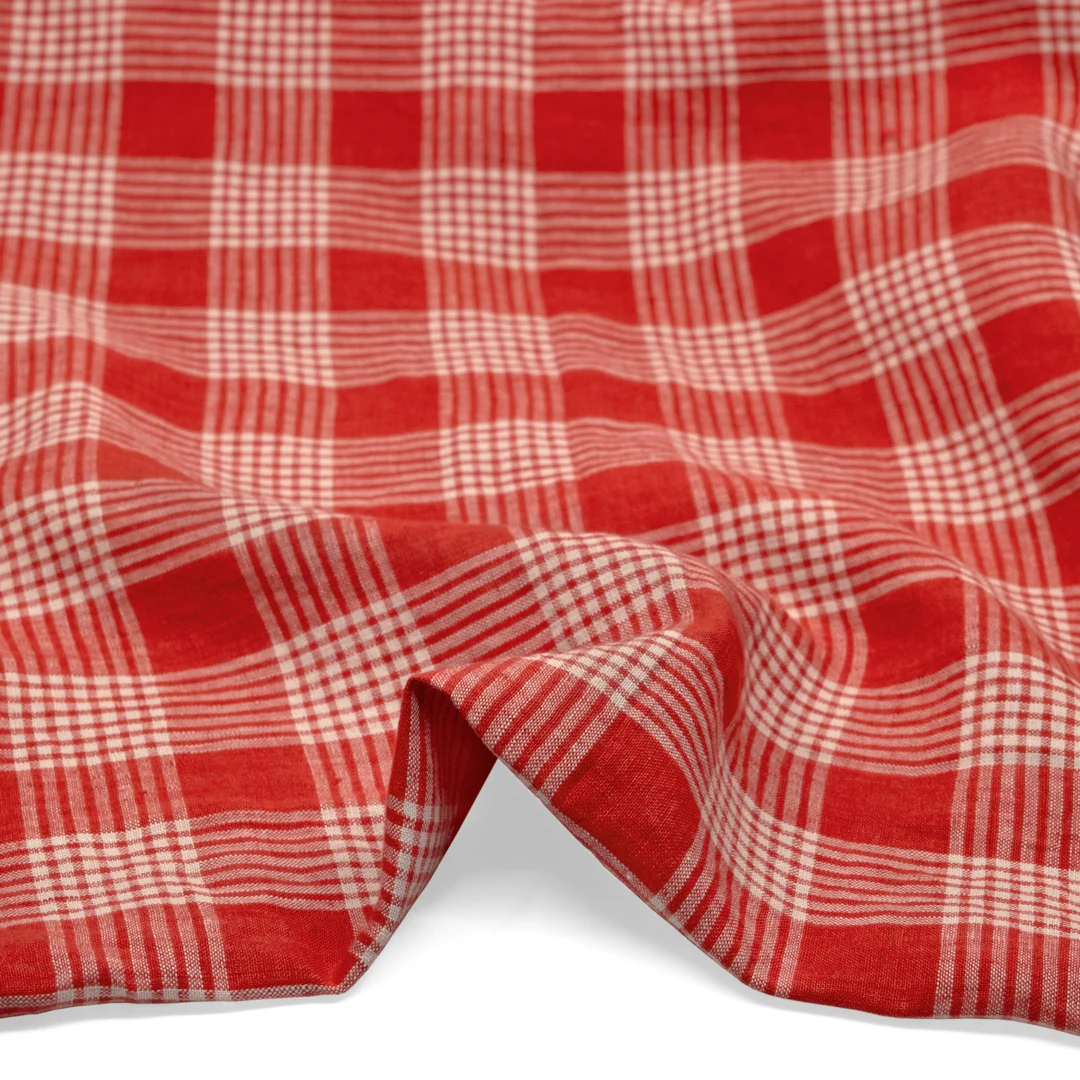 Jumbo Wafer Soft Washed Linen - Nectarine - Image 2