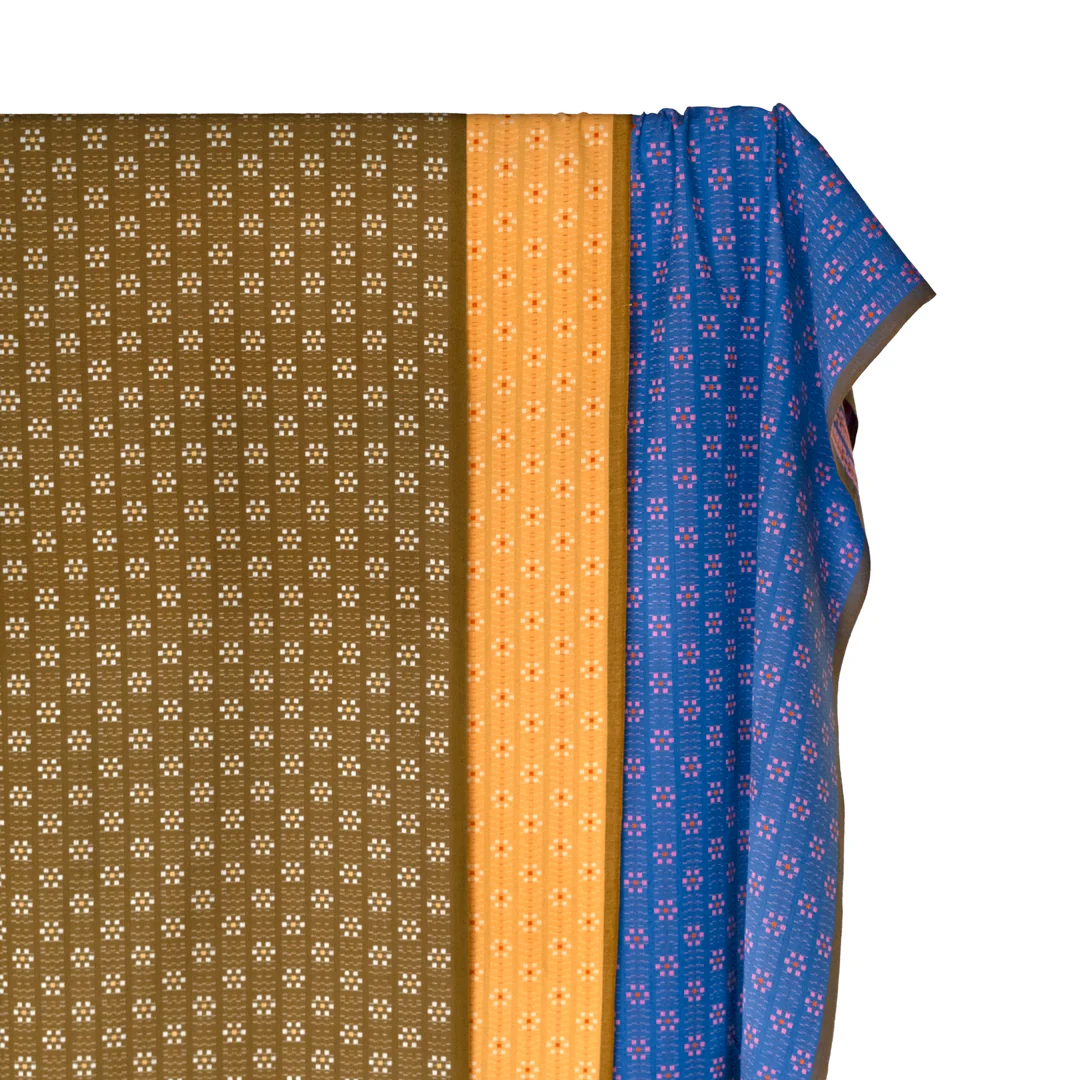 Karin Floral Cotton - Cobalt - Image 3