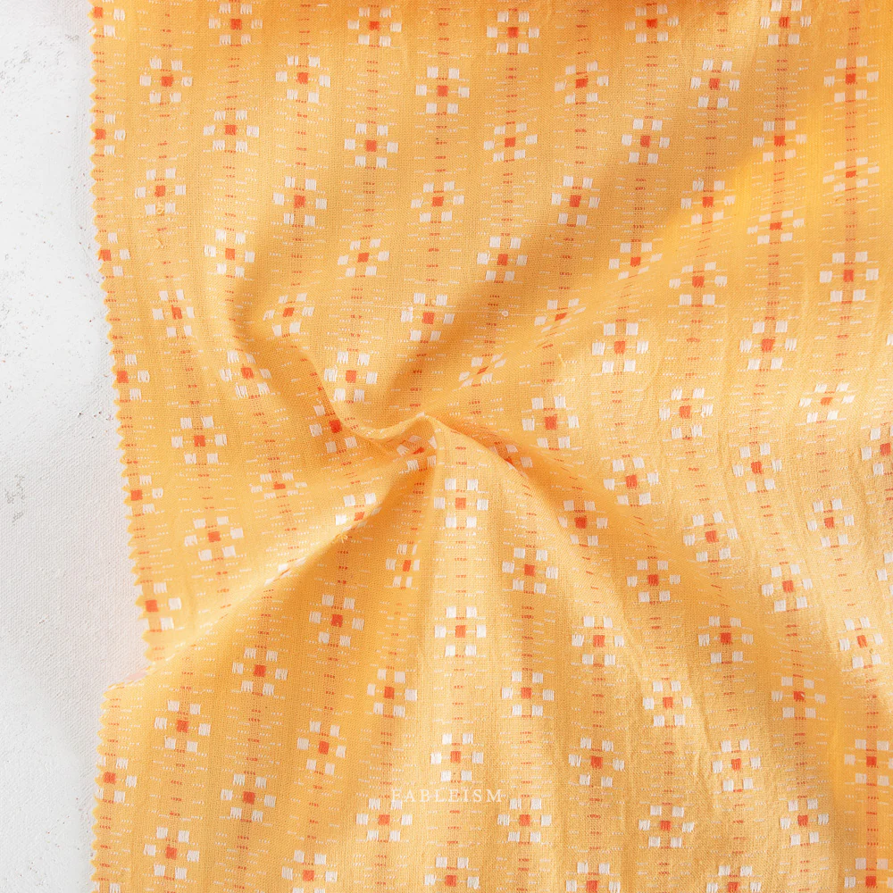 Karin Floral Cotton - Goldenrod